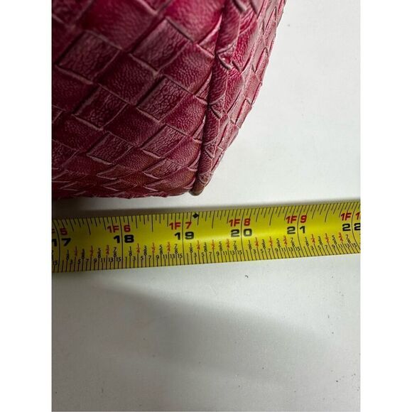 Pink Large Capacity PU Portable Shoulder Bag Tote - Picture 12 of 15